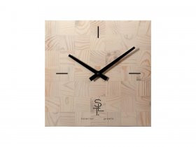 Часы настенные SLT 5196 CHESS WHITE WOOD в Маслянино - maslyanino.mebel-nsk.ru | фото