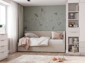 Диван-кровать Бенто (крем) в Маслянино - maslyanino.mebel-nsk.ru | фото