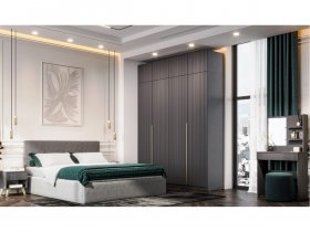Гардеробная Эккервуд (графит) в Маслянино - maslyanino.mebel-nsk.ru | фото
