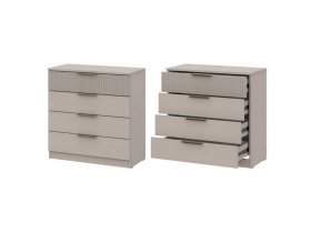 Комод 4 ящика (ЛДСП/МДФ) Эккервуд (меланж) в Маслянино - maslyanino.mebel-nsk.ru | фото