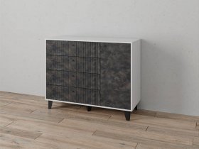 Комод «Катрин-13» (белый/мальта грей) в Маслянино - maslyanino.mebel-nsk.ru | фото