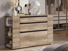 Комод КМ-06 Энигма (венге/дуб каньон) в Маслянино - maslyanino.mebel-nsk.ru | фото