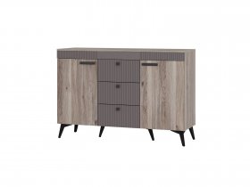 Комод КМ-12 Кассандра (дуб смоки/MF14) в Маслянино - maslyanino.mebel-nsk.ru | фото