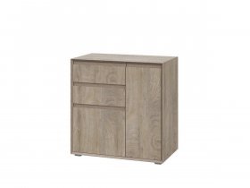 Комод комби 800 22 J-Э Этна (дуб эндгрей) в Маслянино - maslyanino.mebel-nsk.ru | фото