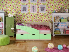 Кровать детская Бабочки 1,8 м в Маслянино - maslyanino.mebel-nsk.ru | фото