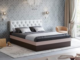 Кровать двуспальная 1,4 м Луара-3 в Маслянино - maslyanino.mebel-nsk.ru | фото