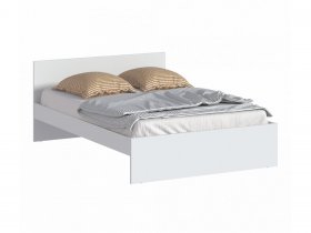 Кровать двуспальная 1,4м Бруклин СБ-3353 (белый) в Маслянино - maslyanino.mebel-nsk.ru | фото