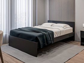 Кровать двуспальная 1,4м Бруклин СБ-3353 (диамант серый) в Маслянино - maslyanino.mebel-nsk.ru | фото