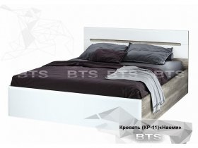 Кровать двуспальная 1,6 м  Наоми КР-11 в Маслянино - maslyanino.mebel-nsk.ru | фото