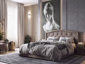 Кровать двуспальная мягкая Верона-2 1,6 м в Маслянино - maslyanino.mebel-nsk.ru | фото