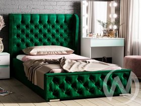 Кровать двуспальная с под.мех. 1,6м Франческа (изумруд) в Маслянино - maslyanino.mebel-nsk.ru | фото