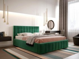 Кровать мягкая 1,4 Вена стандарт, вар.1 в Маслянино - maslyanino.mebel-nsk.ru | фото
