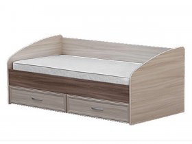 Кровать односпальная с ящиками 0,9 м-1 в Маслянино - maslyanino.mebel-nsk.ru | фото