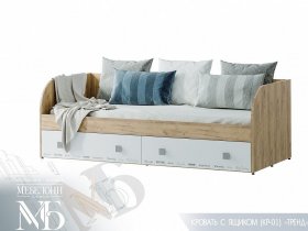 Кровать с ящиками Тренд КР-01 в Маслянино - maslyanino.mebel-nsk.ru | фото