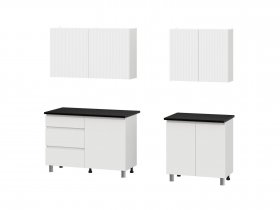 Кухонный гарнитур Эккервуд (2,0м) (SAFE) (белый) в Маслянино - maslyanino.mebel-nsk.ru | фото