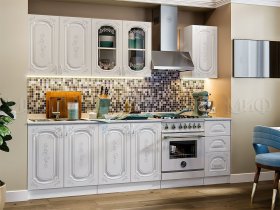 Кухонный гарнитур Лиза-2 (белый) в Маслянино - maslyanino.mebel-nsk.ru | фото