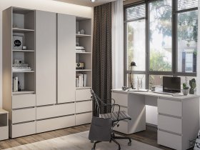 Модульная детская Люмо (кашемир) в Маслянино - maslyanino.mebel-nsk.ru | фото