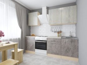 Модульная кухня Йота (пикард/цемент) в Маслянино - maslyanino.mebel-nsk.ru | фото