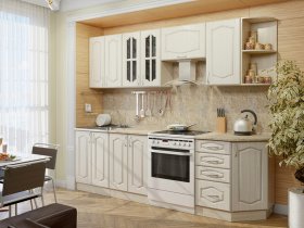 Модульная кухня Классика-1 (дуб молочный) в Маслянино - maslyanino.mebel-nsk.ru | фото
