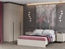 Модульная спальня Айри (кашемир) в Маслянино - maslyanino.mebel-nsk.ru | фото