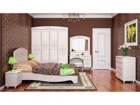 Модульная спальня Каролина в Маслянино - maslyanino.mebel-nsk.ru | фото