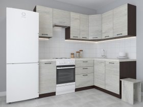 Модульная угловая кухня 1,4м*2,1м Лада (пикард) в Маслянино - maslyanino.mebel-nsk.ru | фото