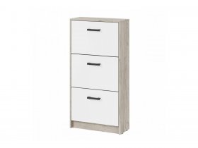 Обувница ОБ-2 Вега (дуб крафт серый/белый) в Маслянино - maslyanino.mebel-nsk.ru | фото