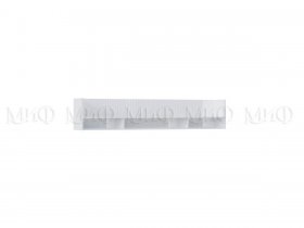 Полка Оливия (белый/белый глянец холодный) в Маслянино - maslyanino.mebel-nsk.ru | фото