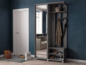 Прихожая «Ларго-2» (графит серый) в Маслянино - maslyanino.mebel-nsk.ru | фото