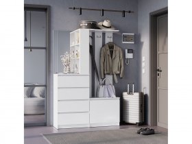 Прихожая Симпл ПР-04 (белый) в Маслянино - maslyanino.mebel-nsk.ru | фото