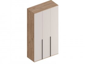 Шкаф 3-ств Сицилия (дуб альпийский/тефия) в Маслянино - maslyanino.mebel-nsk.ru | фото