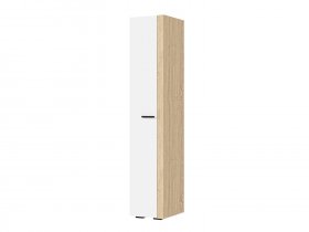 Шкаф 400 ШК-01 Санса (дуб сонома/белый) в Маслянино - maslyanino.mebel-nsk.ru | фото