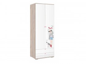 Шкаф двухдверный с ящиками Алина 55.01 в Маслянино - maslyanino.mebel-nsk.ru | фото