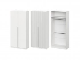 Шкаф ШК-100 Эккервуд (белый) в Маслянино - maslyanino.mebel-nsk.ru | фото