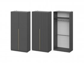 Шкаф ШК-100 Эккервуд (графит) в Маслянино - maslyanino.mebel-nsk.ru | фото