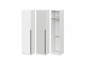 Шкаф ШК-50 Эккервуд (белый) в Маслянино - maslyanino.mebel-nsk.ru | фото