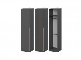 Шкаф ШК-50 Эккервуд (графит) в Маслянино - maslyanino.mebel-nsk.ru | фото