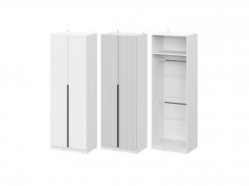 Шкаф ШК-75 Эккервуд (белый) в Маслянино - maslyanino.mebel-nsk.ru | фото