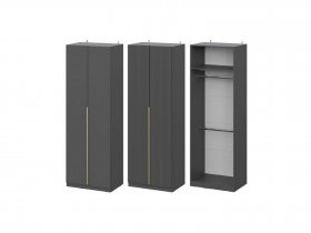Шкаф ШК-75 Эккервуд (графит) в Маслянино - maslyanino.mebel-nsk.ru | фото