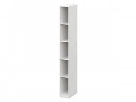 Шкаф-стеллаж ШК-25 Эккервуд (белый) в Маслянино - maslyanino.mebel-nsk.ru | фото