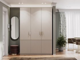 Шкаф трехстворчатый Эккервуд (Нью) (меланж) в Маслянино - maslyanino.mebel-nsk.ru | фото