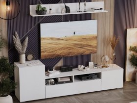 Стенка «Сильвия» (белый ясень) в Маслянино - maslyanino.mebel-nsk.ru | фото