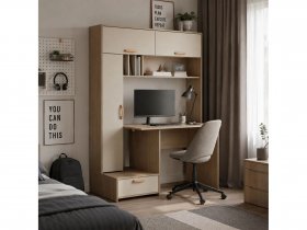 Стол письменный Лайт 03.243  (плэйн/сатин) в Маслянино - maslyanino.mebel-nsk.ru | фото