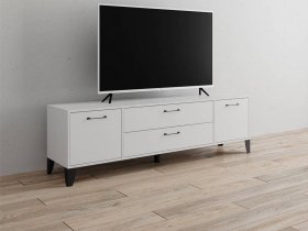 Тумба под ТВ Парус-13 (белый) в Маслянино - maslyanino.mebel-nsk.ru | фото