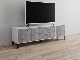 Тумба под ТВ Парус-13 (белый/ателье светлое) в Маслянино - maslyanino.mebel-nsk.ru | фото